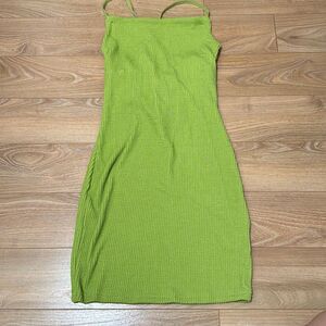 NWT Urban Outfitters Tyra strappy-back green mini dress size xs